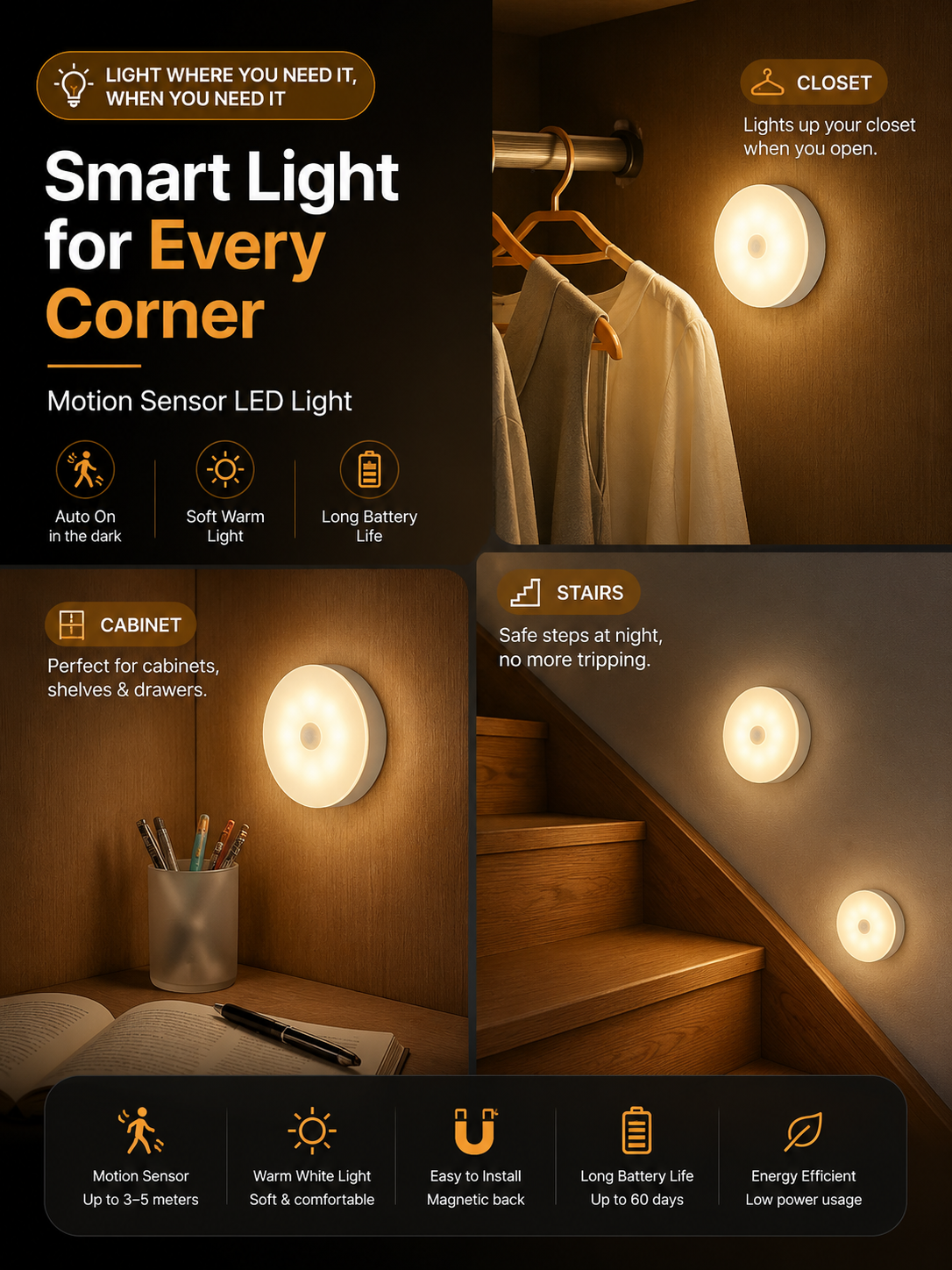 GlowSense Motion Light