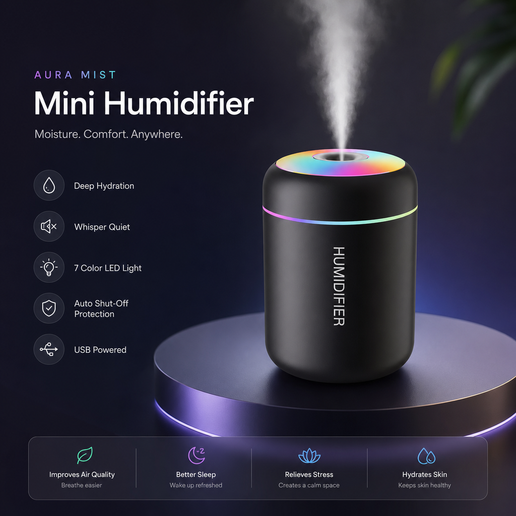 AuraMist Mini Humidifier
