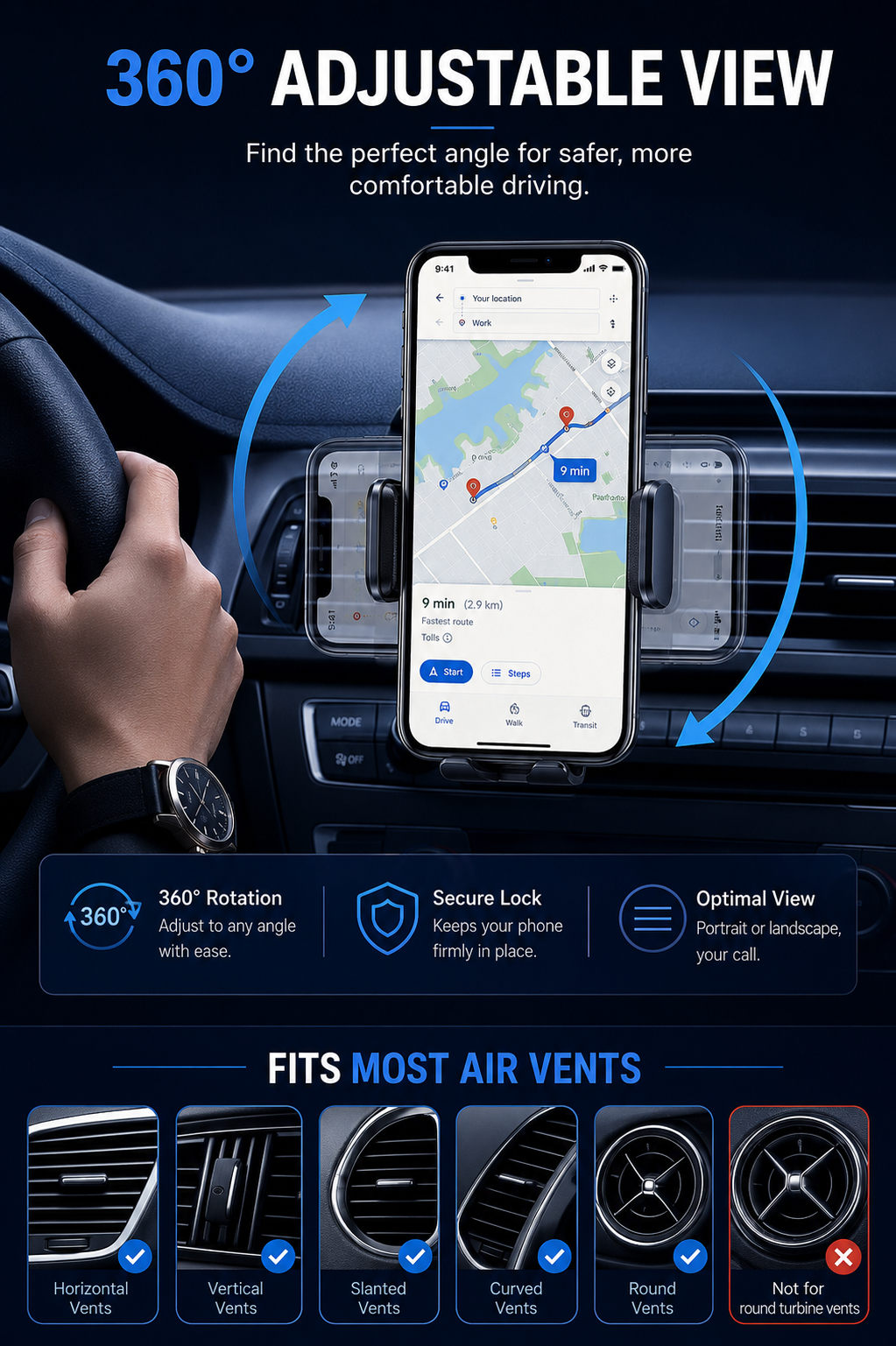 GripDrive Pro Phone Mount